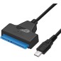 Adaptateur Type-C SATA 2.5 SSD-HDD BLEU Adaptateur Type-C SATA 2.5 SSD-HDD BLEU