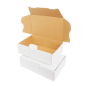 Boîte pour expédition en carton blanc 160x110x50mm