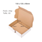 Boîte pour expédition en carton blanc 160x110x50mm