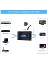 Convertisseur avec cable USB-12V 1080P SCART vers HDMI Adaptateur de Signal CRT TV, VHS VCR, DVD Support NTSC PAL