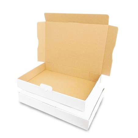 Boîte pour expédition en carton blanc 320x225x50mm