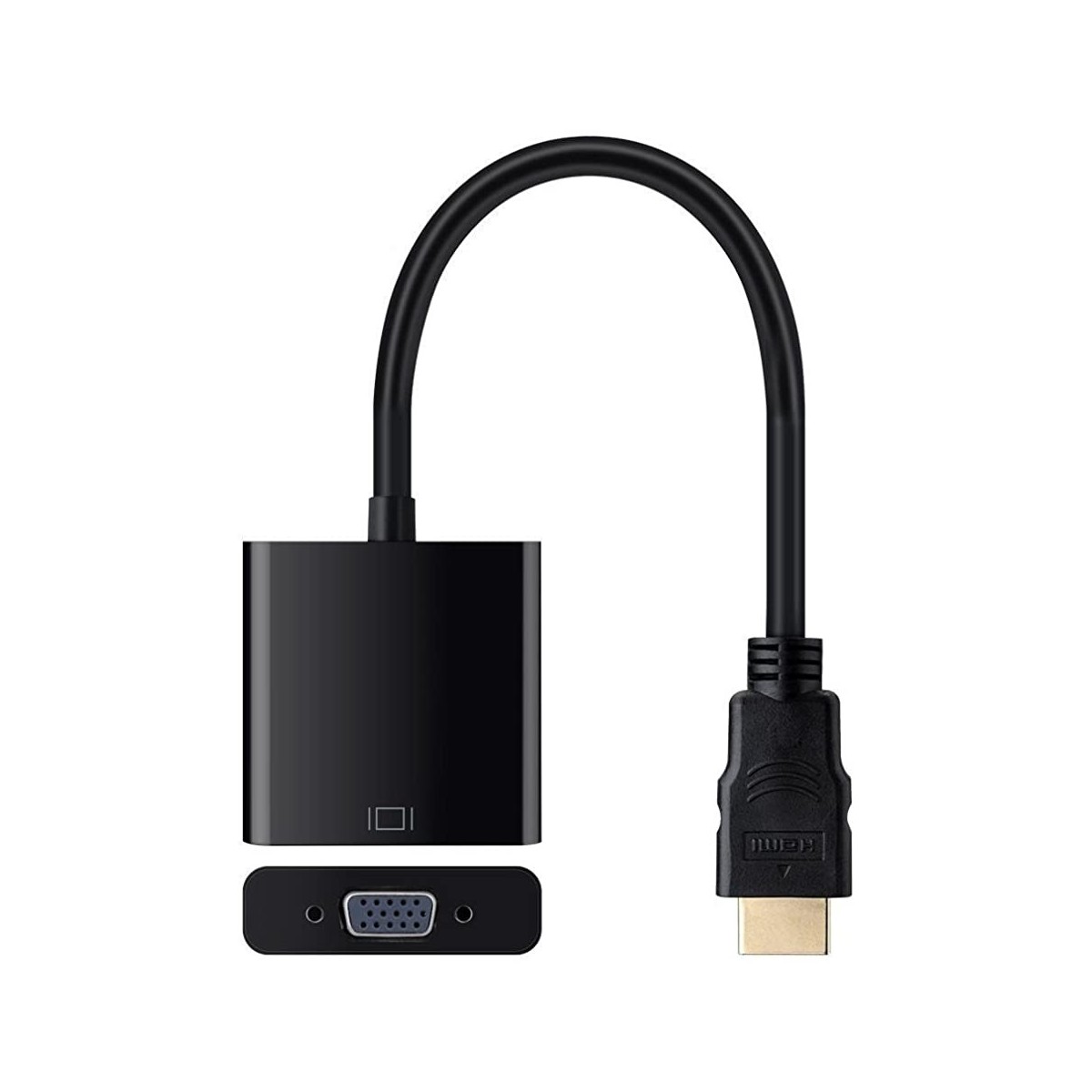 HDMI vers VGA 1080P Plaqué d'or Mâle à Femelle Câble Adaptateur Convertisseur Hd