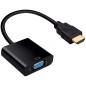 HDMI vers VGA 1080P Plaqué d'or Mâle à Femelle Câble Adaptateur Convertisseur Hd HDMI vers VGA 1080P Plaqué d'or Mâle à Femelle Câble Adaptateur Convertisseur Hd