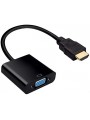 HDMI vers VGA 1080P Plaqué d'or Mâle à Femelle Câble Adaptateur Convertisseur Hd