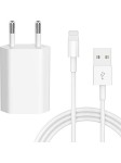 Chargeur compatible iPhone avec Câble Chargeur Adaptateur pour iPhone 7/8/11/12 Mini Plus Pro XS