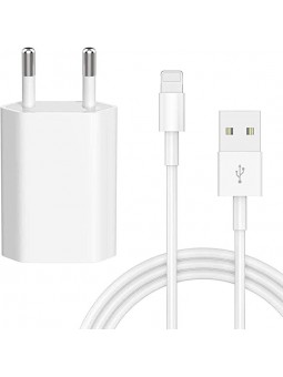 Chargeur compatible iPhone avec Câble Chargeur Adaptateur pour iPhone 7/8/11/12 Mini Plus Pro XS