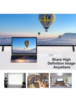 Adaptateur USB C vers HDMI 4K, Adaptateur Type C Hub vers HDMI