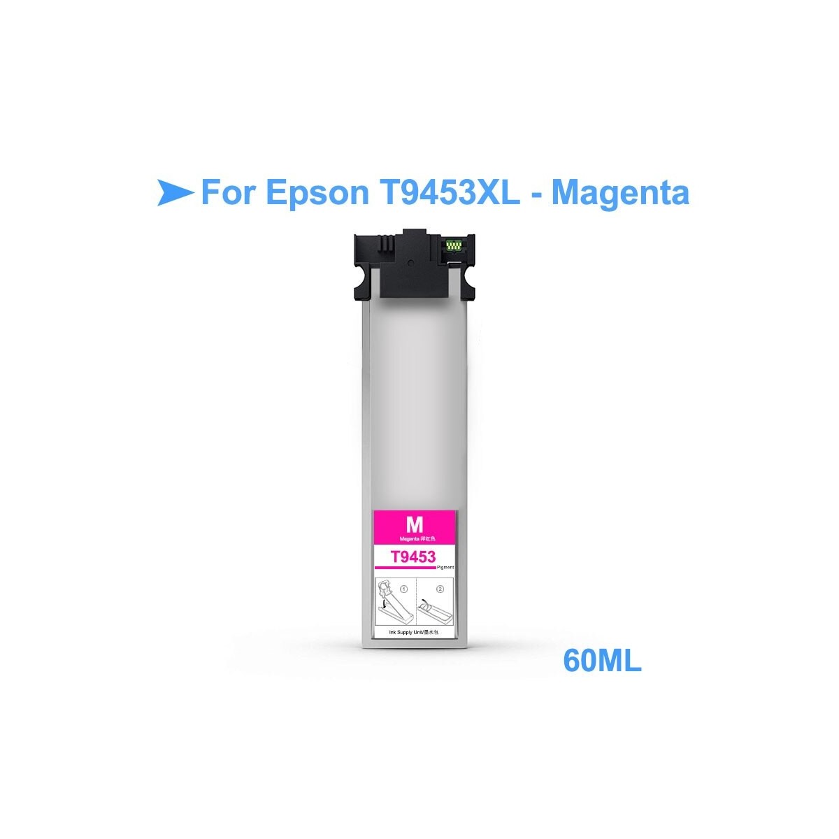 1 Cartouche d'encre magenta compatible Epson T9453XL 60ml