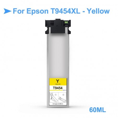1 Cartouche d'encre jaune compatible Epson T9454XL 60ml