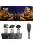 Switch HDMI 3 Ports Commutateur HDMI Sélecteur Splitter Manuel 3 Entrée vers 1 Sorties Commutateur HDMI UHD/3D/4K pour PC PS4 Xb