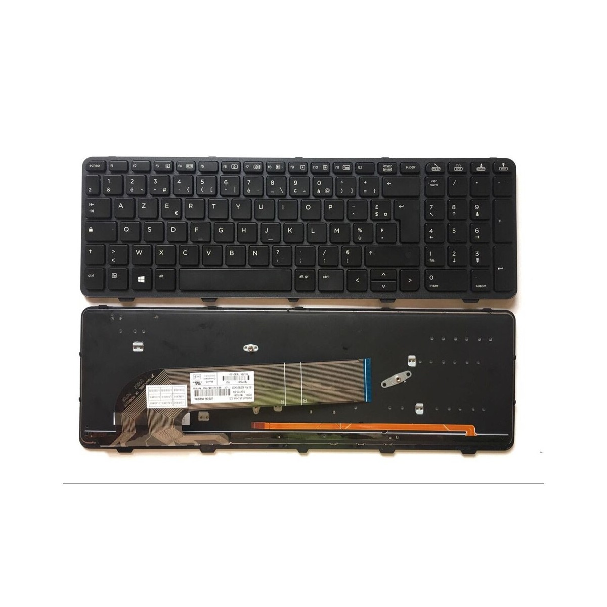 Clavier Français pour HP Probook 450 G0 / 450 G1 / 450 G2 avec rétroéclairage