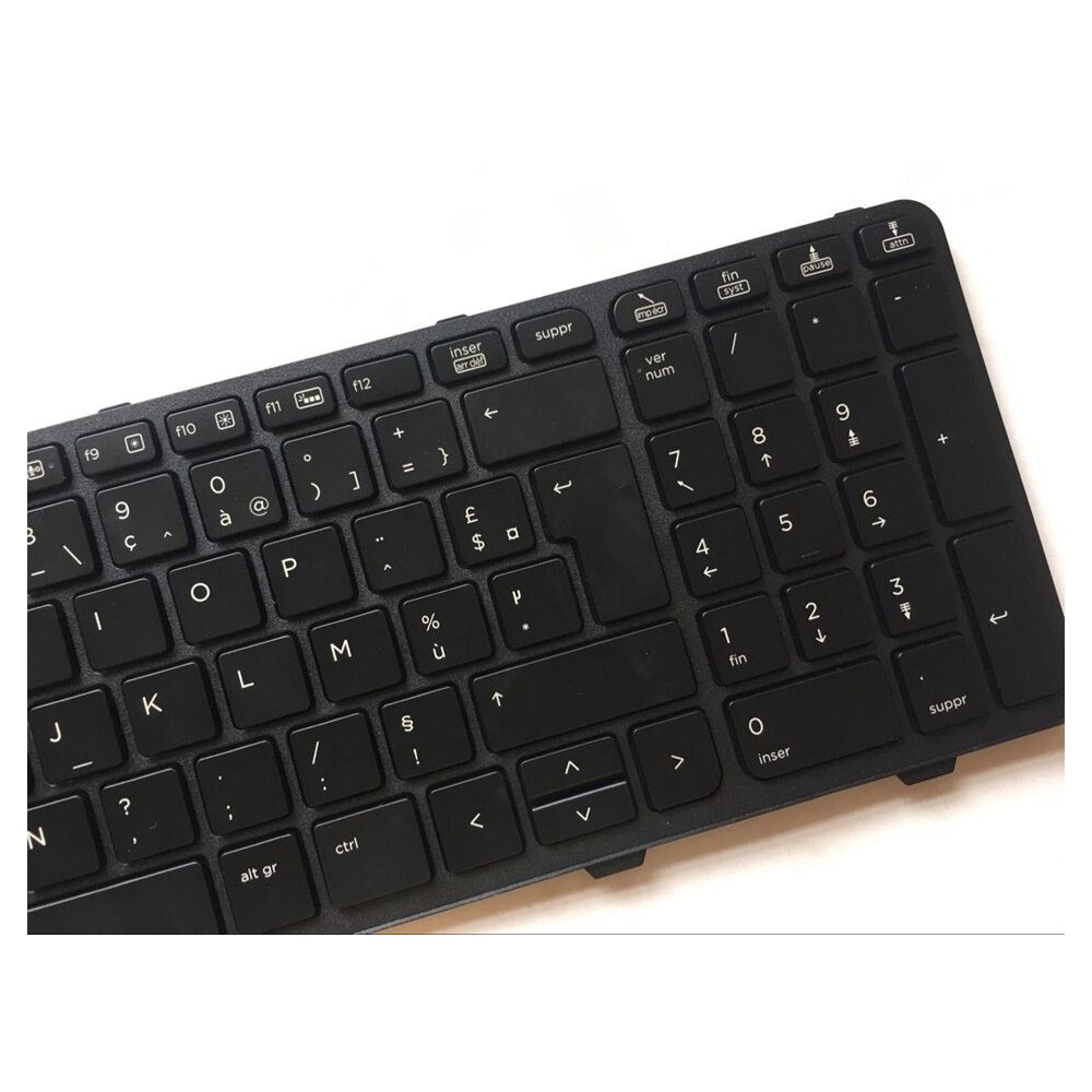 Clavier AZERTY Original HP 90.4ZA07.L0F - Remplacement Complet Avec Cadre - Français