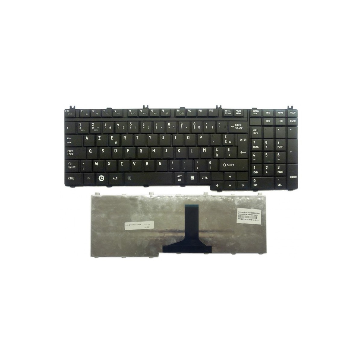 Clavier Français Toshiba Satellite Pro P505 SERIES AEBD3U00150 Clavier Français Toshiba Satellite Pro P505 SERIES AEBD3U00150