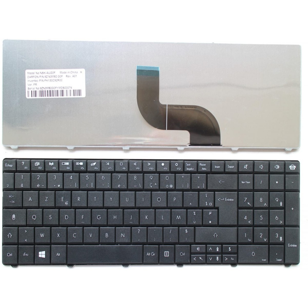 Clavier Français pour Packard Bell Easynote LM98 SERIES 12F149010703M