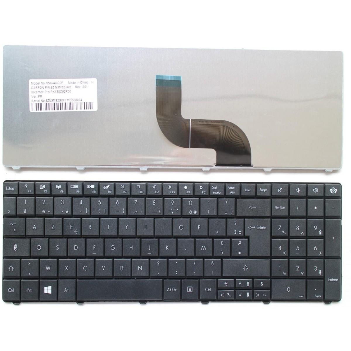 Clavier Français pour Packard Bell Easynote LM81 SERIES MP-09G36F0-6982 Clavier Français pour Packard Bell Easynote LM81 SERIES MP-09G36F0-6982