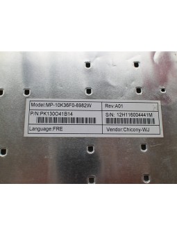 Clavier Français pour Packard Bell Easynote TV43HR SERIES MP.10K36F0.698 Blanc