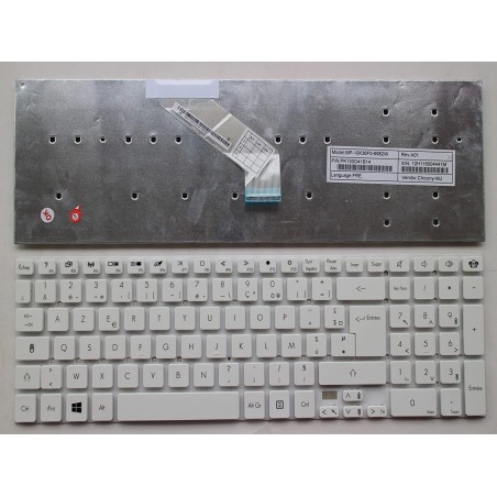 Clavier Français pour Packard Bell Easynote TV44HC SERIES KB.L170.300 Blanc