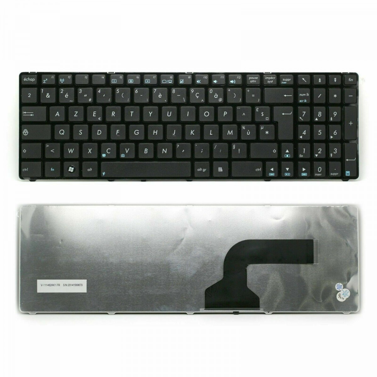 Clavier Français pour Asus G51 SERIES 04GNV32KFR01-3 Sans Rétroéclairage