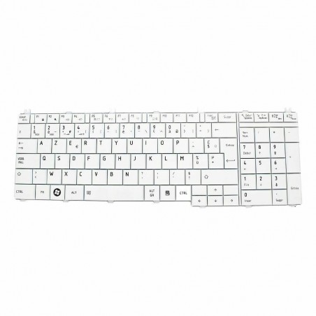 Clavier Français compatible Toshiba Satellite Pro L770 0KN0-Y3LFR03 Blanc