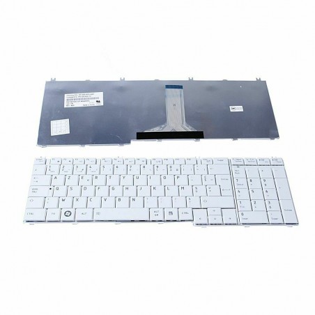Clavier Français compatible Toshiba Satellite Pro L770 0KN0-Y3LFR03 Blanc