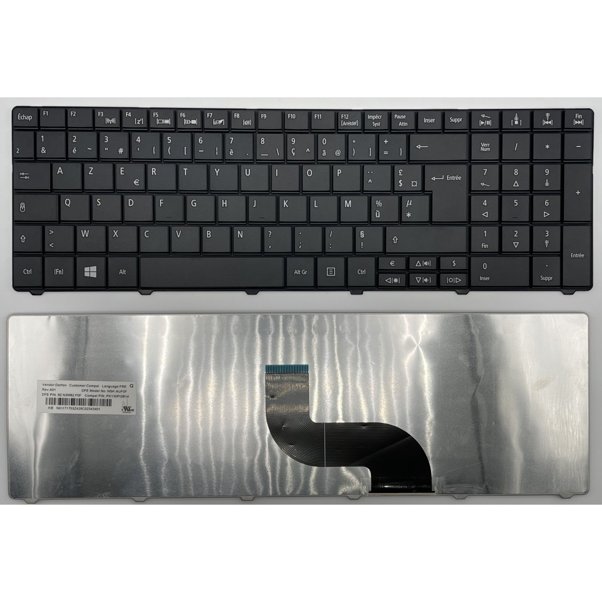 Clavier Français pour Acer Aspire E1-571 SERIES PK130PL2B14