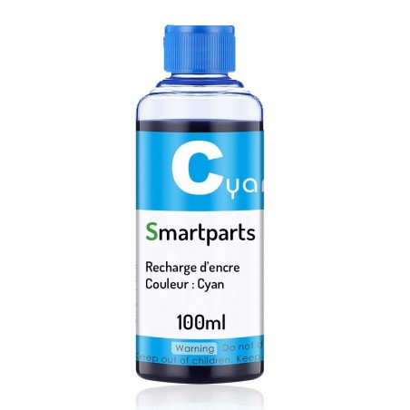 Encre Cyan Pour imprimante et cartouche rechargeables 100ml