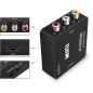 Adaptateur RCA vers HDMI, Adaptateur vidéo Mini AV vers HDMI compatible 1080P AV2HDMI Noir Adaptateur RCA vers HDMI, Adaptateur vidéo Mini AV vers HDMI compatible 1080P AV2HDMI Noir