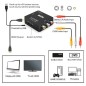 Adaptateur RCA vers HDMI, Adaptateur vidéo Mini AV vers HDMI compatible 1080P AV2HDMI Noir Adaptateur RCA vers HDMI, Adaptateur vidéo Mini AV vers HDMI compatible 1080P AV2HDMI Noir