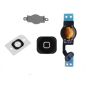 BOUTON HOME COMPLET AVEC NAPPE FLEX ET MEMBRANE IPHONE 5C NOIR