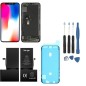 KIT DE RÉPARATION COMPLET POUR IPHONE X/10 RETINA VITRE TACTILE SUR CHASSIS TFT + BATTERIE + OUTILS + VERRE + JOINT KIT DE RÉPARATION COMPLET POUR IPHONE X/10 RETINA VITRE TACTILE SUR CHASSIS TFT + BATTERIE + OUTILS + VERRE + JOINT