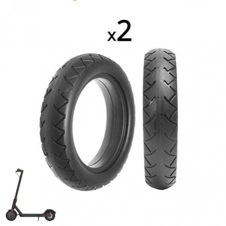 2 Pneus plein Haute qualité anti crevaison pour Trotinette électrique Xiaomi M365 8 1/2x2