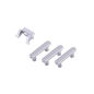 LOT DE BOUTONS (POWER, VIBREUR, VOLUME) ARGENT POUR IPHONE 8 PLUS
