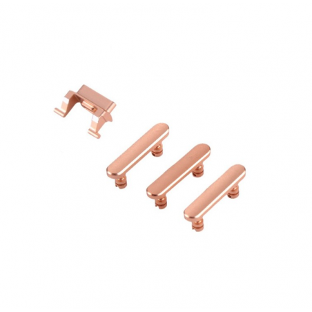 LOT DE BOUTONS (POWER, VIBREUR, VOLUME) OR POUR IPHONE 8 PLUS