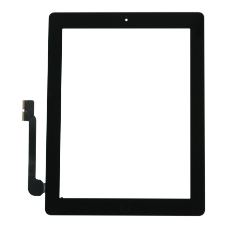 Vitre Tactile pour iPad 3 Noir Pré Assemblée sans outils
