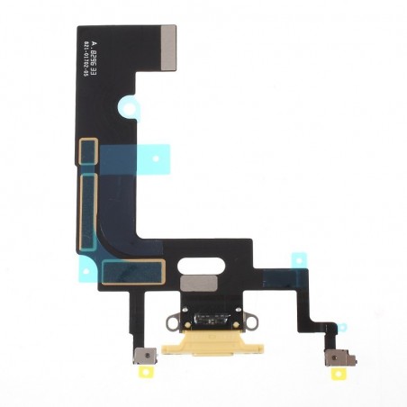 Nappe connecteur port de charge charging flex pour iPhone Xr Jaune