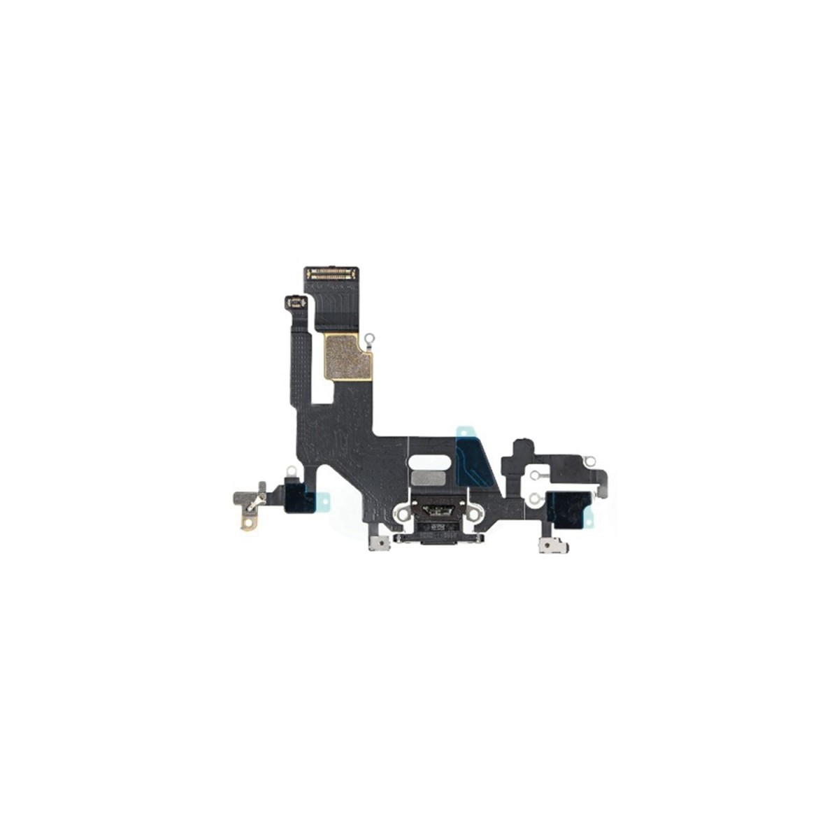 Nappe connecteur port de charge charging flex pour iPhone 11 Noir Nappe connecteur port de charge charging flex pour iPhone 11 Noir