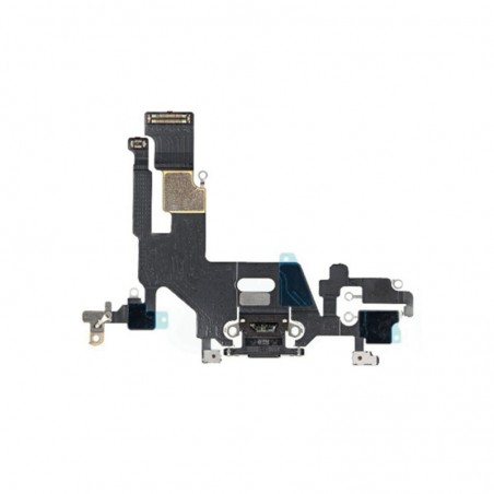 Nappe connecteur port de charge charging flex pour iPhone 11 Noir