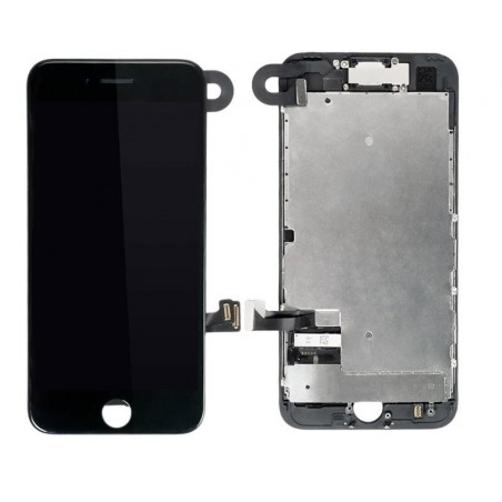 BLOC LCD POUR IPHONE SE 2020 NOIR ASSEMBLÉ VITRE TACTILE + ECRAN LCD SANS OUTILS