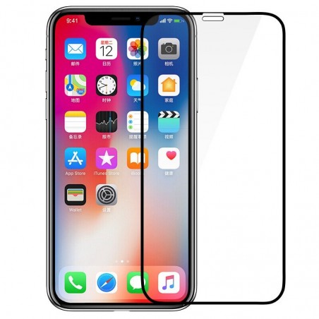 Verre Trempé Intégral 5D Pour iPhone 11, Recouvre 100% de la Face Avant