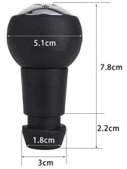 Pommeau de levier de vitesse + cône pour Peugeot 106 206 306 406 806 107 207 307 407 607 807 108 208 308 408 508 3008 Partner