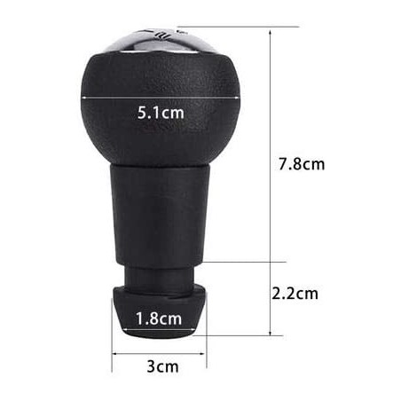 Pommeau de levier de vitesse + cône pour Peugeot 106 206 306 406 806 107 207 307 407 607 807 108 208 308 408 508 3008 Partner