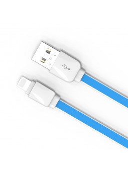 Câble Slim LDNIO XS-07AI Bleu 1m compatible iPhone 5/6/7/7Pus/8/8 Plus/X/6s