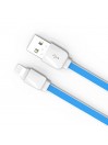 Câble Slim LDNIO XS-07AI Bleu 1m compatible iPhone 5/6/7/7Pus/8/8 Plus/X/6s