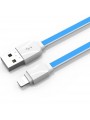 Câble Slim LDNIO XS-07AI Bleu 1m compatible iPhone 5/6/7/7Pus/8/8 Plus/X/6s