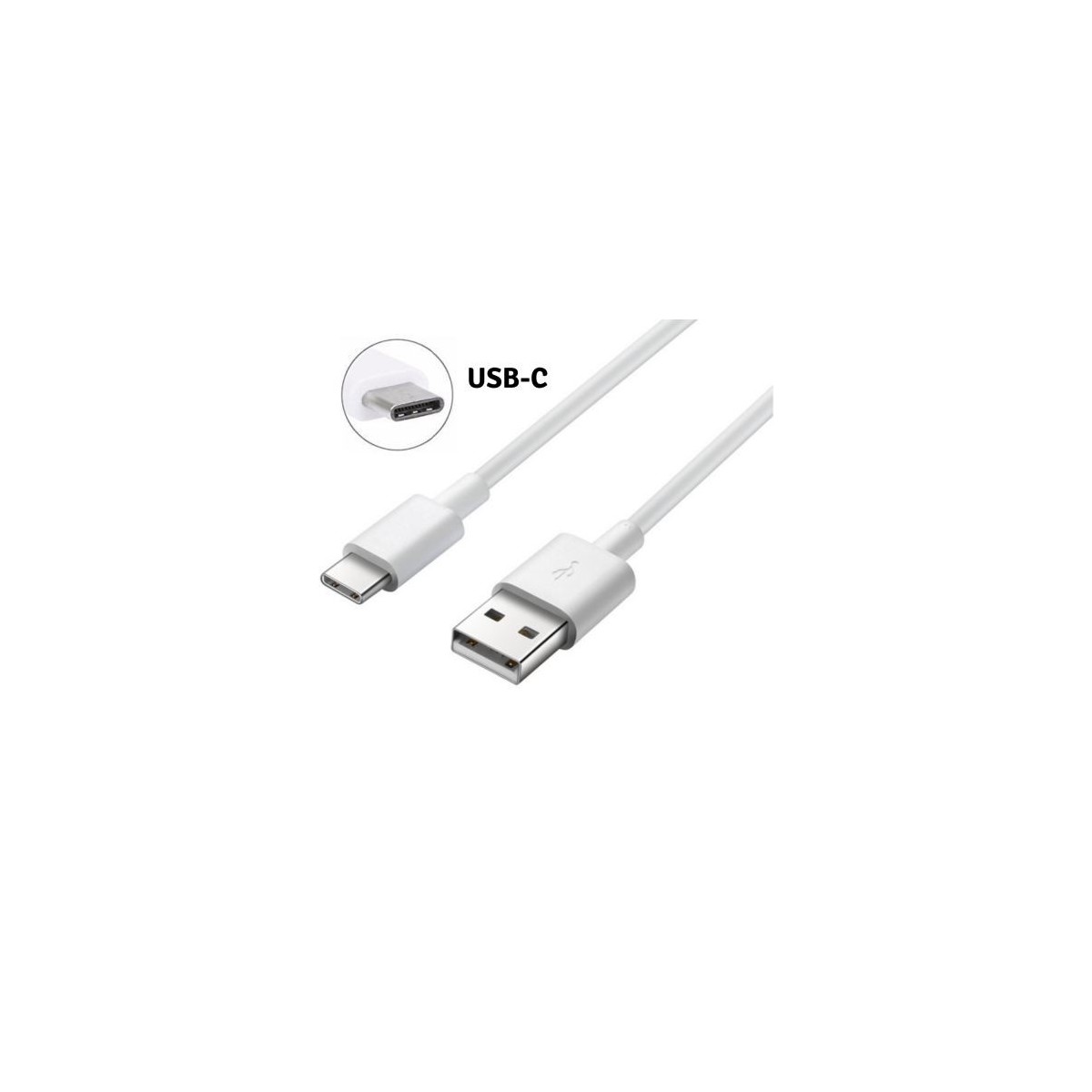 Câble USB Type-C Chargeur pour Samsung Galaxy Blanc