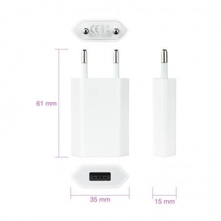 Chargeur Secteur USB compatible avec iPhone