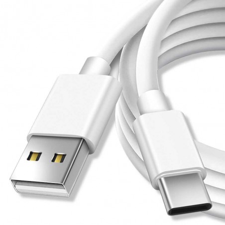 Câble USB Type-C Chargeur pour Samsung Galaxy Blanc