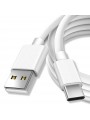 Câble USB Type-C Chargeur pour Samsung Galaxy Blanc