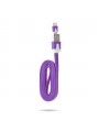 Câble chargeur plat 1m Micro usb Violet