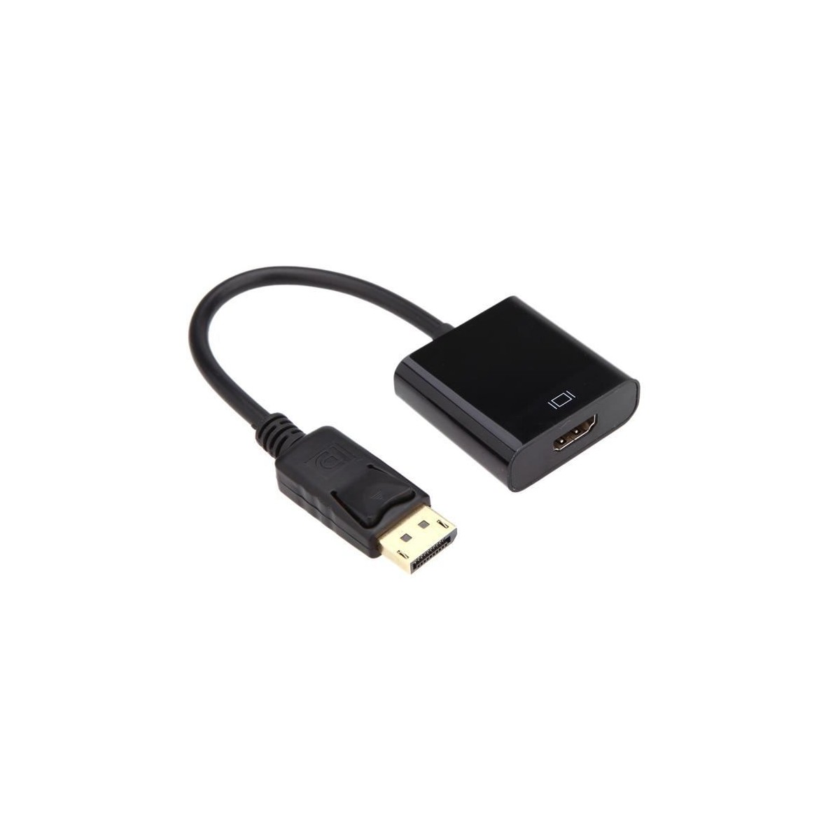 Adaptateur Câble 1080p DP DisplayPort Mâle vers HDMI Femelle Convertisseur